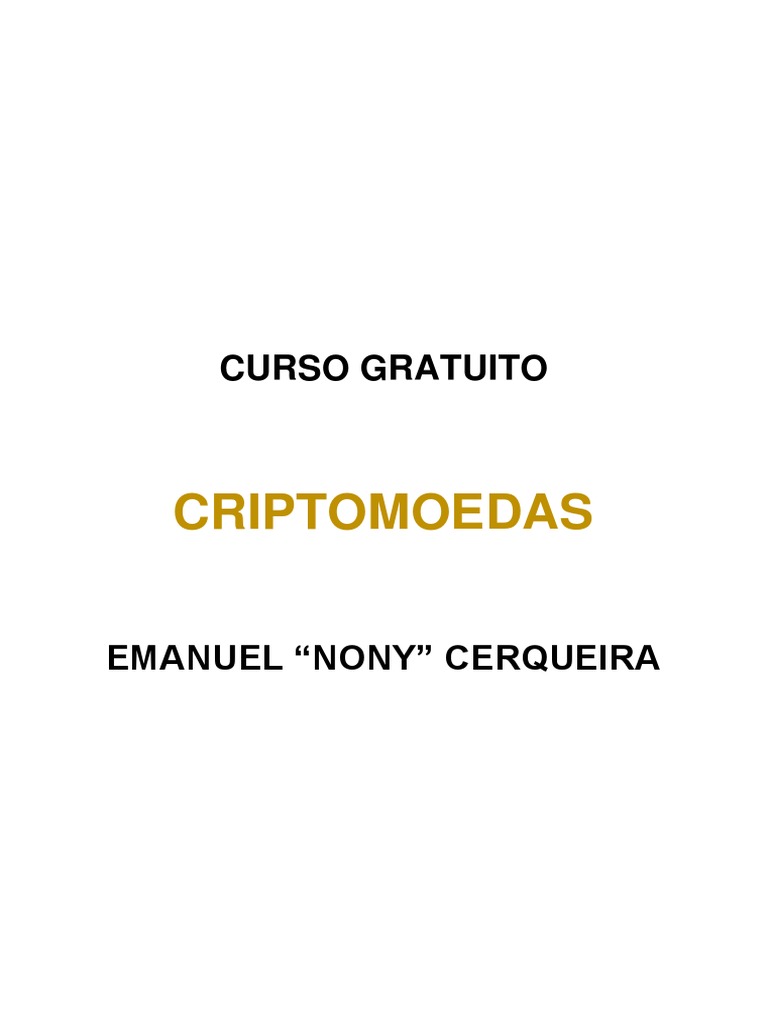 Curso Gratuito de Criptomoedas | PDF | Bitcoin | Criptomoeda