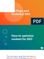On Page and Technical SEO - Deck