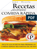 84 Recetas Para Preparar Comida Rapida-mariano Orzola