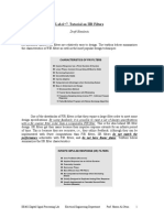 Lab Tutorial on IIR Filters Design