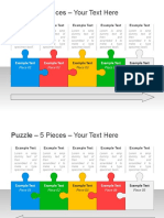 Puzzle - 5 Pieces - Your Text Here: Example Text Example Text Example Text Example Text Example Text