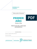 2020 - PDL Y Matemática - 1º Grado - PBA - Cuaderno 2