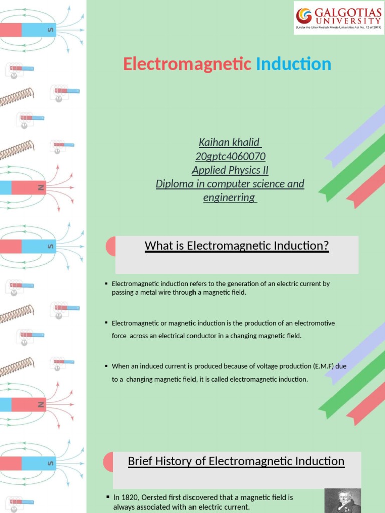 Overview of Electromagnetic Induction | PDF | Electromagnetic Induction ...