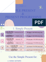 R - VIII - Unit 1.1 - Simple Present and Present Progressive