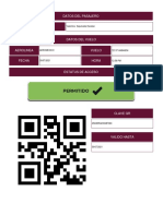 Datos Del Pasajero: Aerolinea Vuelo