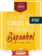 Guia - Alfabeto e Conselhos de Pronúncia Em Espanhol - Edição 3 - Atualizada - Espanhol de Verdade