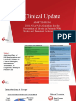 2021 AHA ASA Guideline For The Prevention of Stroke in Patients With Stroke and TIA Clinical Update