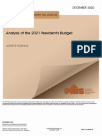 Analysis of The 2021 President's Budget: Discussion Paper Series No. 2020-35