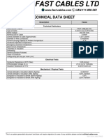 Technical Data Sheet: Description Technical Particulars Values