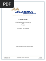 T Transformer Oil Sampling Analysis Report