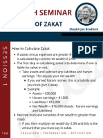 Calculating Zakat on Assets