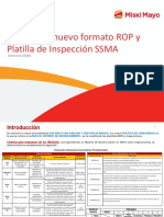 Instructivo nuevo formato ROP y Platilla de Inspección SSMA