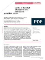 Current Controversies in The Initial Post-Surgical Radioactive Iodine Therapy For Thyroid Cancer: A Narrative Review