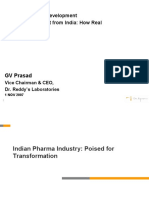 Drug Discovery & Development For The World Market From India: How Real