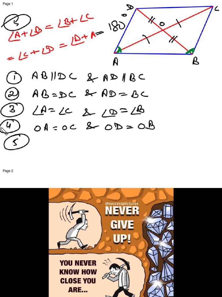 Session 3 Properties of Parallellogram | PDF | Home & Garden