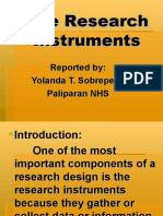 The Research Instruments