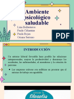 Ambiente Psicologico Saludable