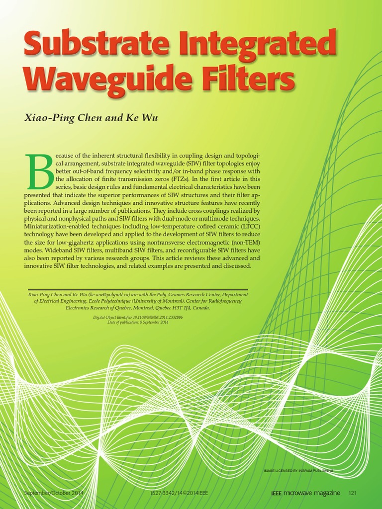 Substrate Integrated Waveguide Filters PDF Filter (Signal