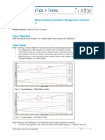T & T 1374 - OptiStruct - Mode Tracking and Rotor Energy From Complex Eigen Value Analysis