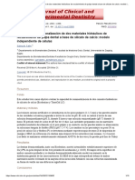 Capacidad de Remineralización de Dos Materiales Hidráulicos de Recubrimiento de Pulpa Dental A Base de Silicato de Calcio - Modelo Independiente de Células