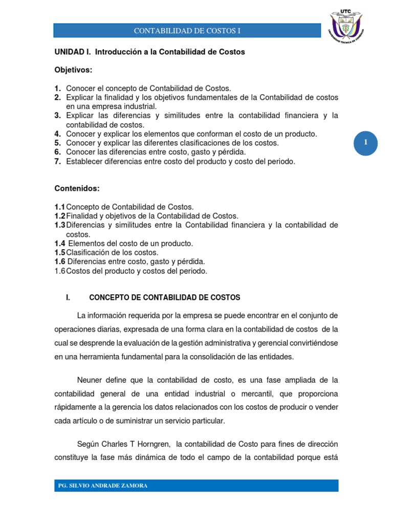 Introducción a la Contabilidad de Costos | PDF | Contabilidad | Costo