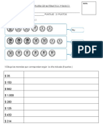 PRUEBA DE MATEMATICA Monedas