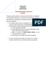 Comunicado Primer Examen Parcial