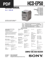 Service Manual: HCD-EP50