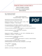 Determinação de Cloro Livre em Hipoclorito de Sódio