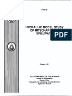 Ritschard Dam Spillway Hydraulic Model Study