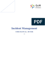 Incident Management: User Manual - Buyer
