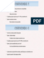 Conjunciones E/Y y O/U: Significados y usos