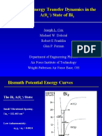 Energy Transfer Dynamics in The A (0u+) State of Bi2