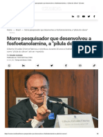 Morre Pesquisador Que Desenvolveu A Fosfoetanolamina, A - Pílula Do Câncer - Exame