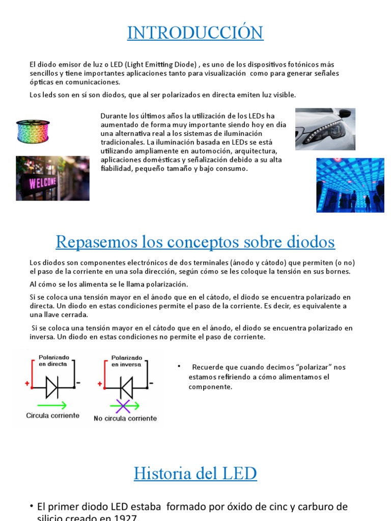 Diodo Led | PDF | Diodo emisor de luz | Diodo
