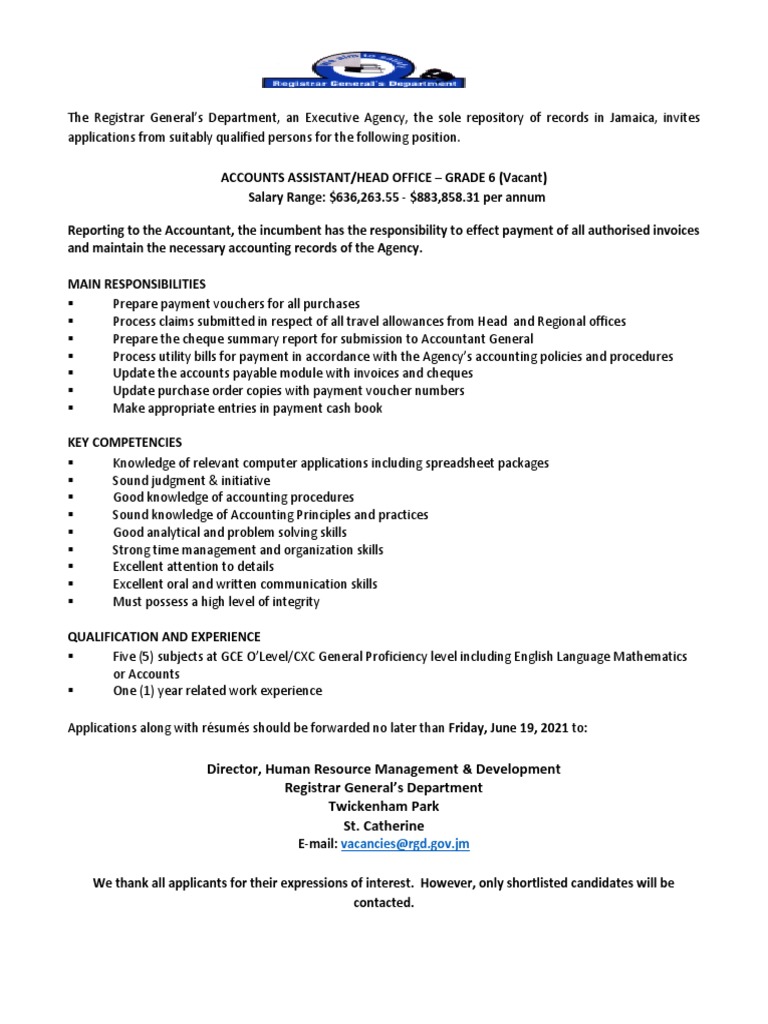 RGD Job Vacancies and Application Details | PDF | Computer Network | Audit
