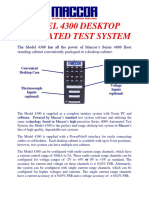 Data Sheet For Model 4300 Test System