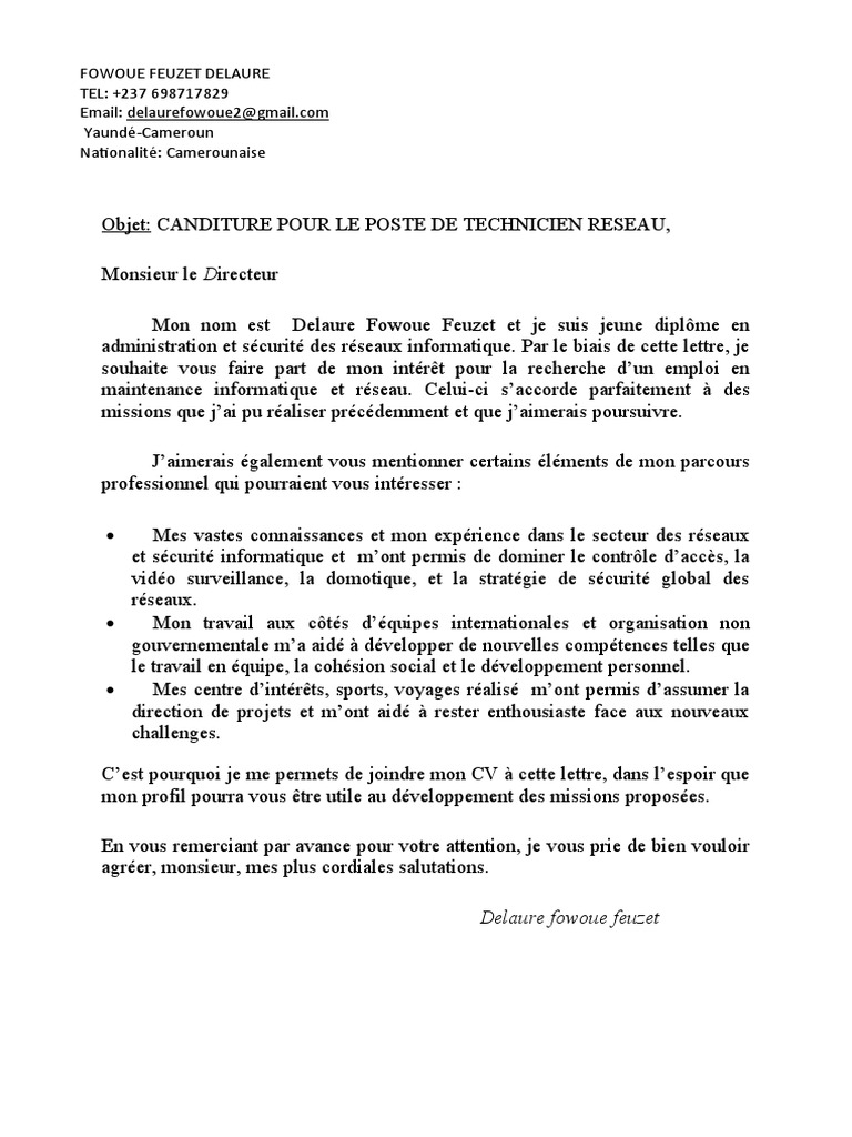 exemple de mail d'encouragement professionnel