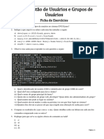 Gestao de Usuarios - Ficha de Exercicios