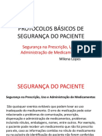 Protocolos básicos segurança paciente medicação