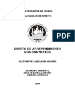 Direito de Arrependimento em Contratos de Consumo