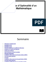 Conditions D'optimalité D'un