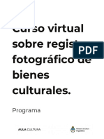 Programa 2021 - Registro Fotográfico de Bienes Culturales