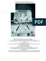 Transport Baby Incubator Model RWT/M