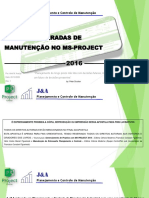 Gestão de Paradas de Manutenção no MS-Project