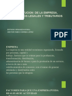 Aspectos Legales y Tributarios en La Constitucion de Empresas