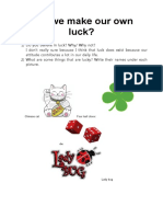 Can We Make Our Own Luck?: Chinese Cat Four Leaf Clover