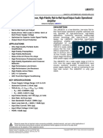 LME49721 High-Performance, High-Fidelity Rail-to-Rail Input/Output Audio Operational Amplifier