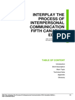 Interplay The Process of Interpersonal Communication Fifth Canadian Edition