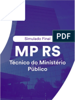 Simulado MP RS - Técnico do MP com 80 questões de Direito